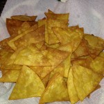 Home made taco chips