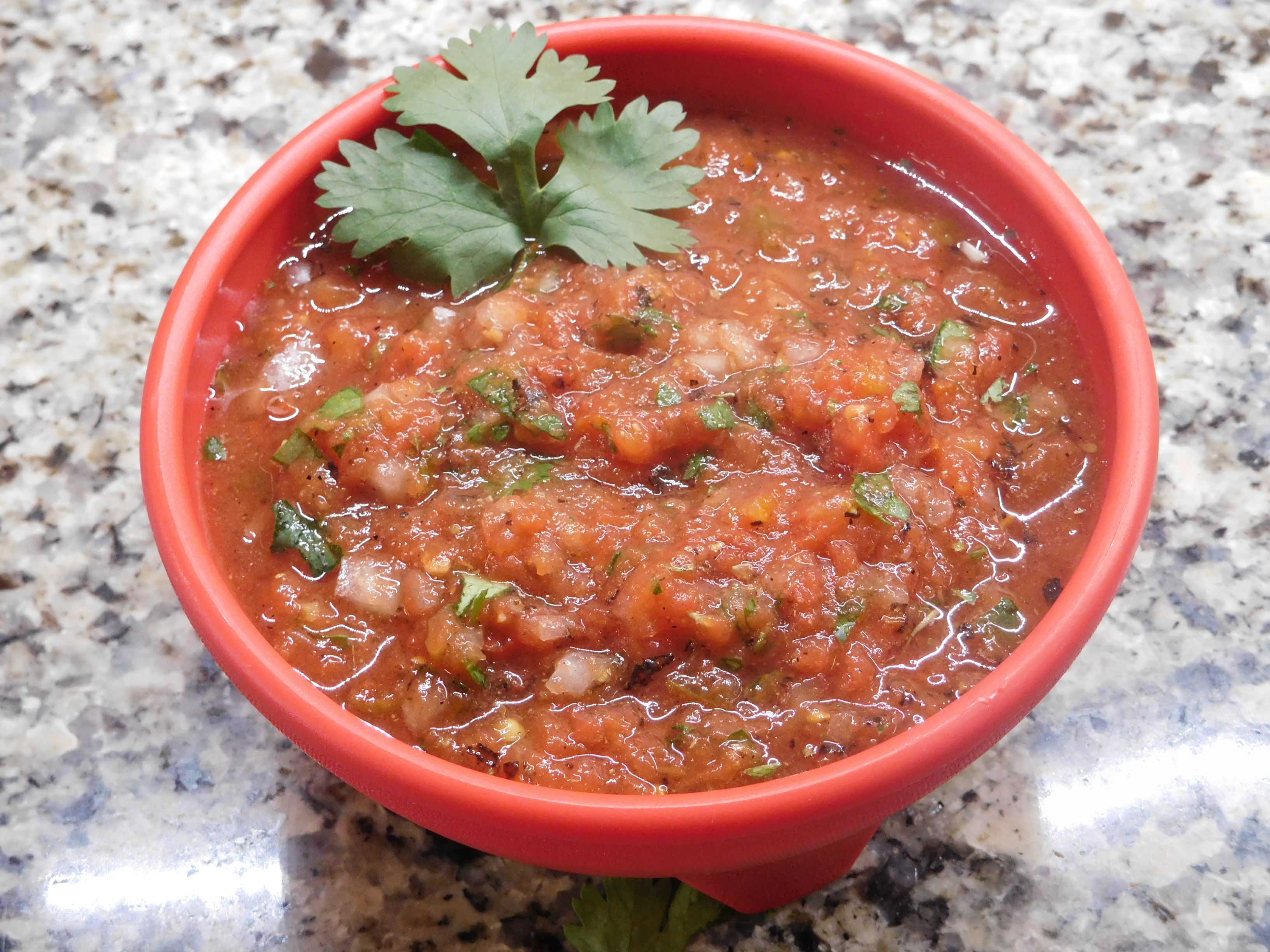 Easy Blender Tomato Salsa - The Border Cook - Mexican and Tex-Mex Cuisine